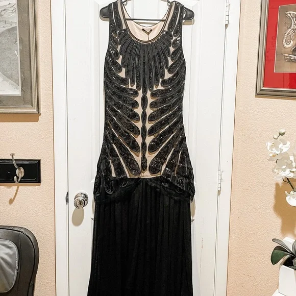 Metme | Dresses | Metme Flapper 5s Style Dress Sequined Black And Nude Full Length Dress Nwt | Poshmark Metme | Dresses | Metme Flapper 5s Style Dress Sequined Black And Nude Full Length Dress Nwt | Poshmark